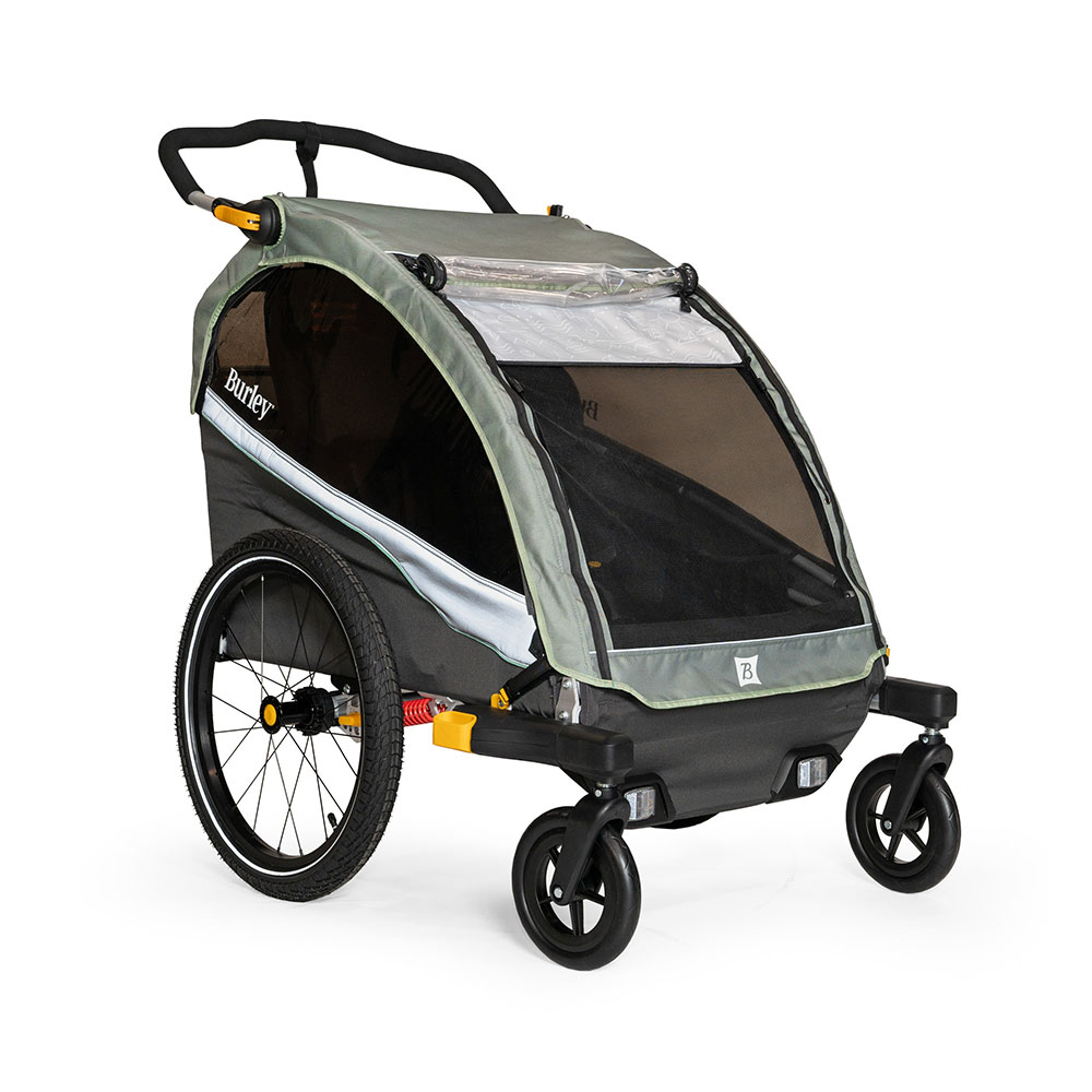 Double bike trailer online