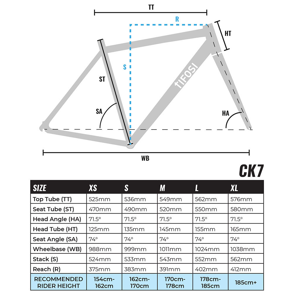 tifosi ck7 frameset